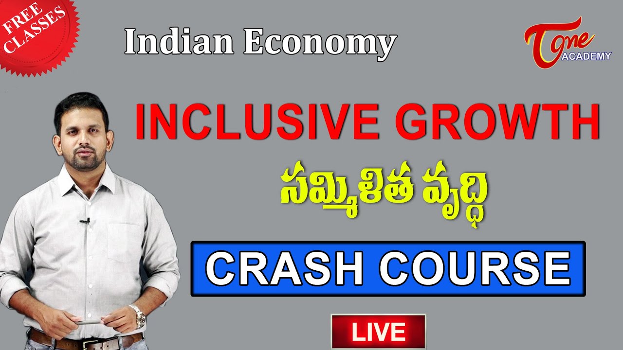 Live : Economy | Inclusive Growth | Crash Course | Sujath