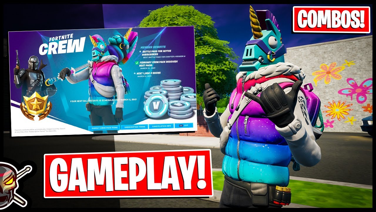 *NEW* Llambro Skin | March CREW PACK Review! (Fortnite Battle Royale)