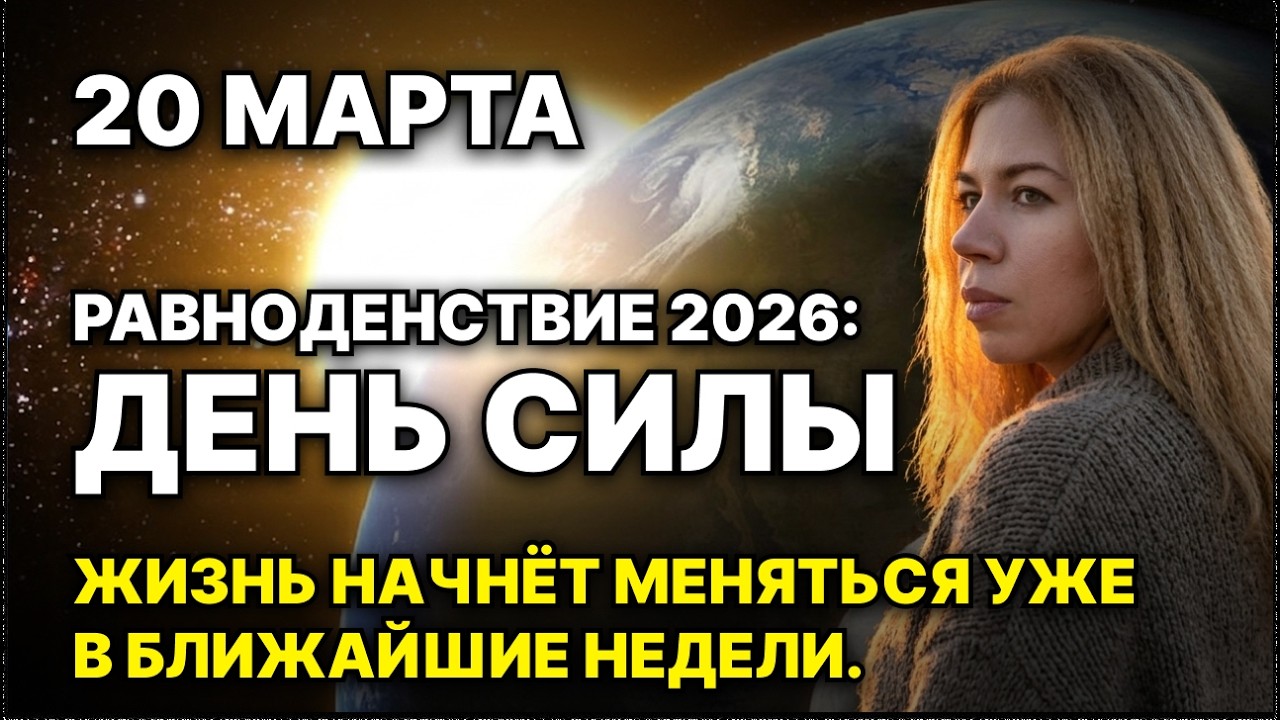 20 марта 2026 РАВНОДЕНСТВИЕ: КОСМОС ДАЁТ ШАНС ИЗМЕНИТЬ ВСЁ