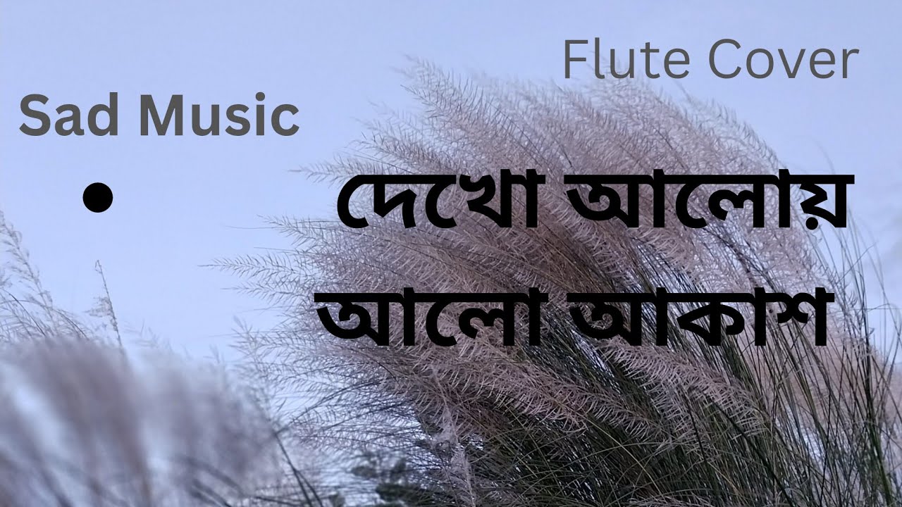 দেখো আলোয় আলো আকাশ। Deko Aloi Alo Akash।। Flute Cover 2025...
