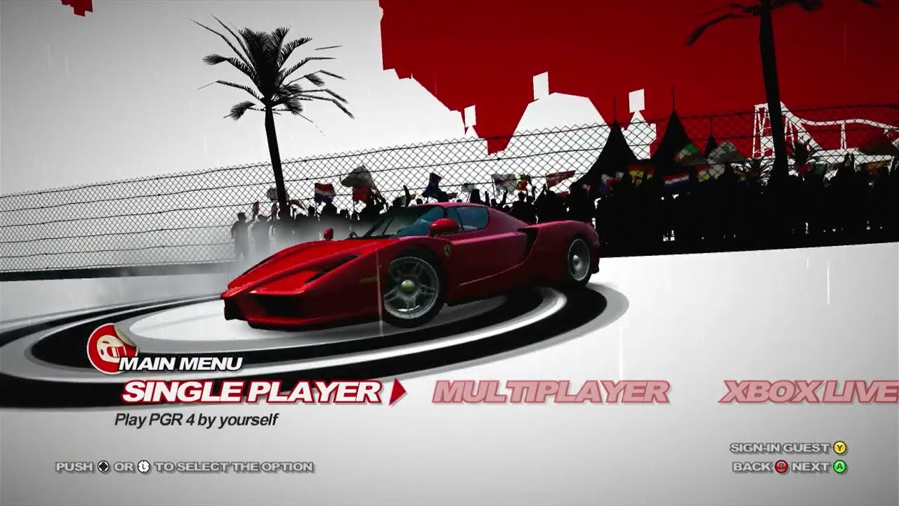 Project Gotham Racing 4:  All Menu Themes