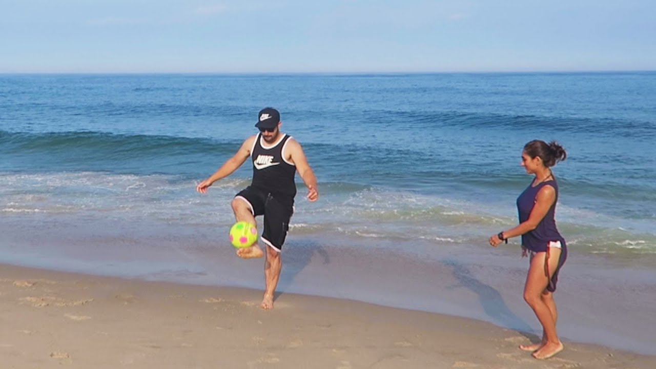 FOOTBALL ON THE BEACH!