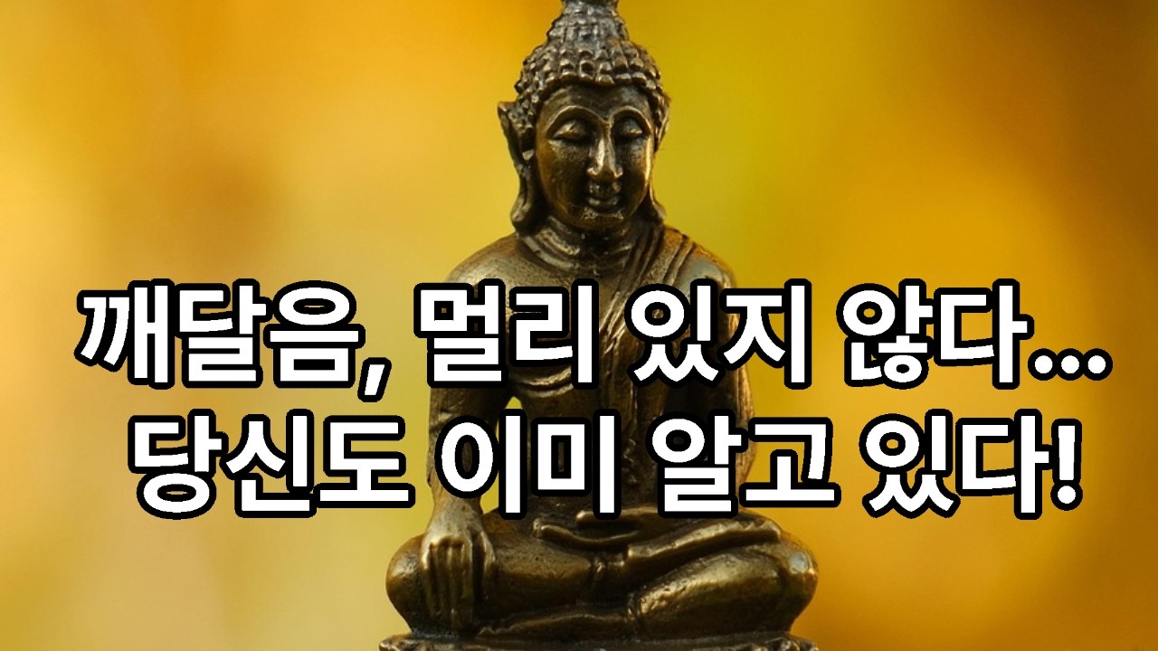 깨달음, 멀리 있지 않다...당신도 이미 알고 있다! - 능엄경에서 말하는 진짜 마음! #깨달음 #능엄경 #체험 #마음 #부처 #아난 #마구니 #생사 #32상 #그림자 #진심