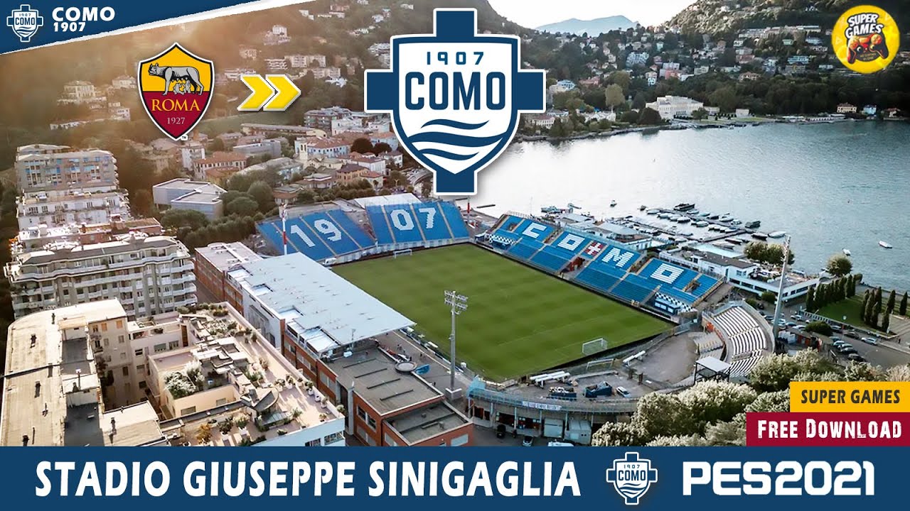 Stadio Giuseppe Sinigaglia | Como 1907 Stadium ✅ Free Download | Como 🆚 AS Roma | Serie A | PES 2021