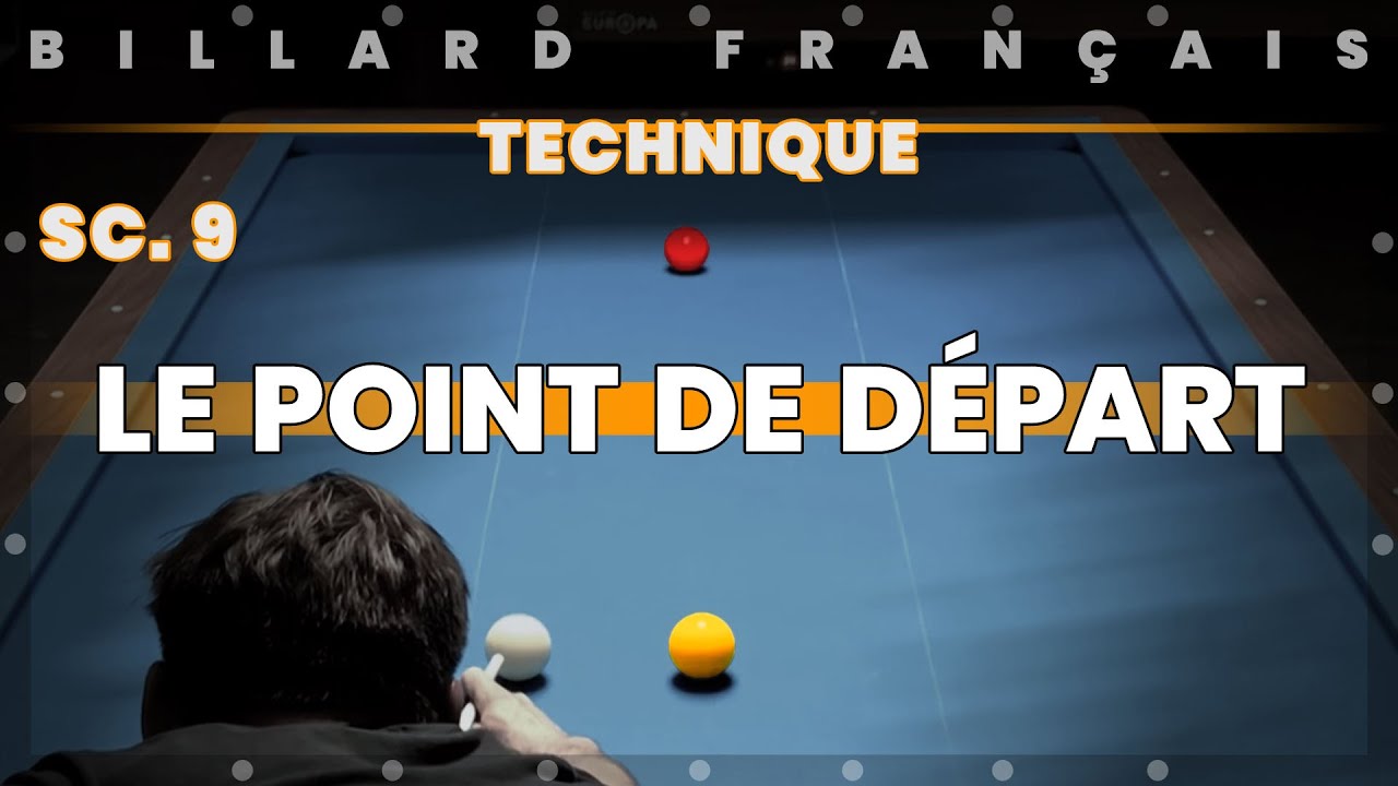 Billard Fran&ccedil;ais - Un bleu au tapis - Le point de d&eacute;part