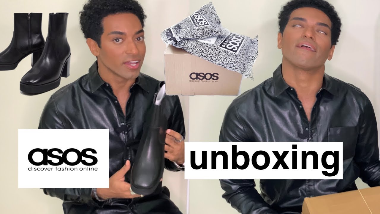 UNBOXING Asos Men's heeled Chelsea boots with platform sole (with outfits)