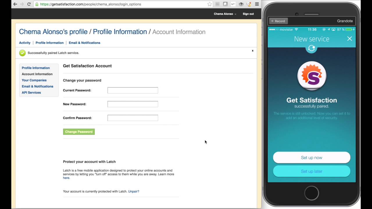 C&oacute;mo configurar Latch en la Comunidad de ElevenPaths