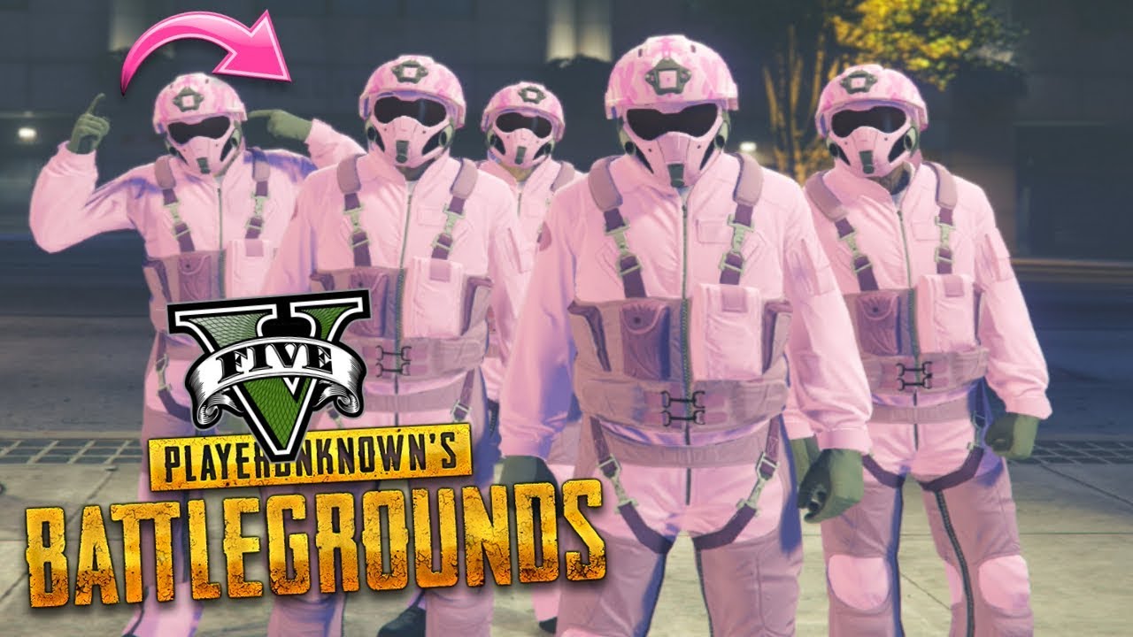 EQUIPO ROSAAAAAAAAAA!!! - GTA V ONLINE PUBG