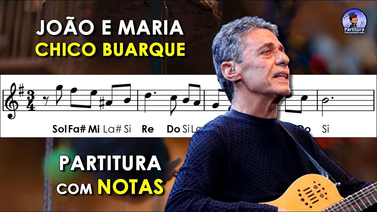 João e Maria | Partitura com Notas para Flauta Doce, Violino + Acompanhamento