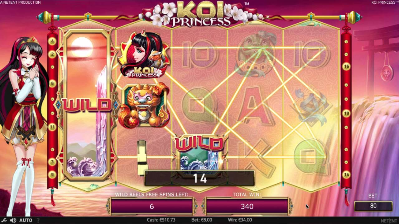 Wild Reel Free Spins Koi Princess Slot