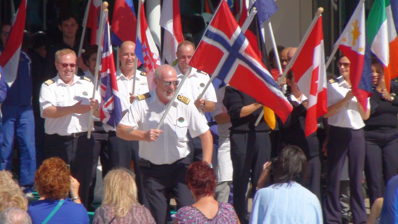 Jewel of the Seas: International Crew Flag Parade
