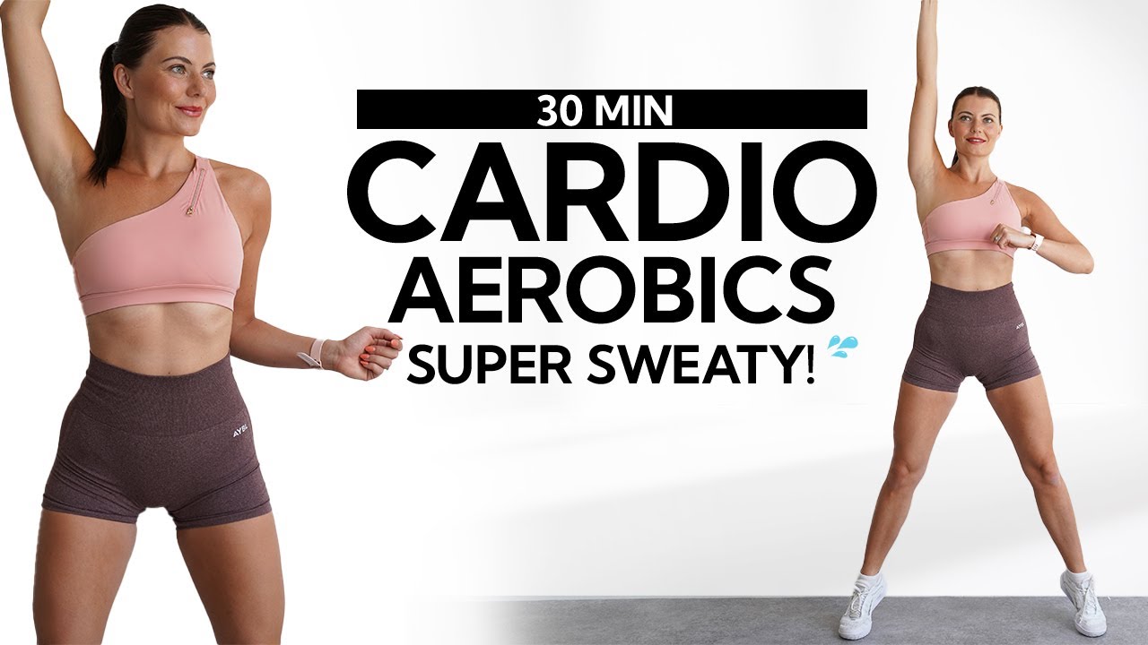 30 MIN FAT BURNING CARDIO AEROBICS WORKOUT- Sweaty | Standing Diet Dance Cardio