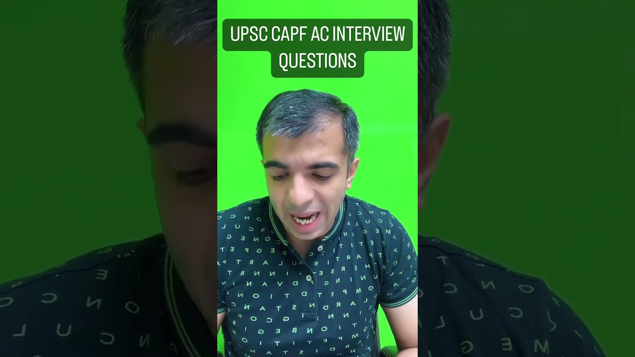 UPSC CAPF AC Interview Questions Part-1 #upsc #capf #capfpreparation #akashrandev #sharadmudgal