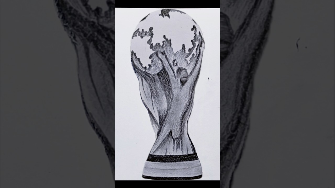 Рисуем кубок Чемпионата мира по футболу #рисование #ytshorts #fifa2026
