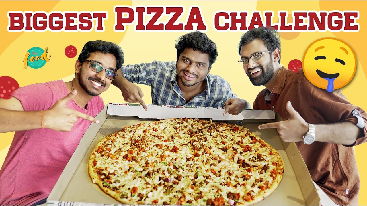 Finishing The ₹2200 Largest Pizza in 2 Telugu States | Chai Bisket Food