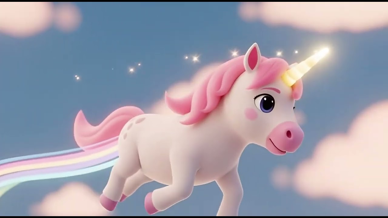Волшебная поездка маленького единорога за радугой 🦄🌈✨ | мультфильм для детей и весёлые приключения