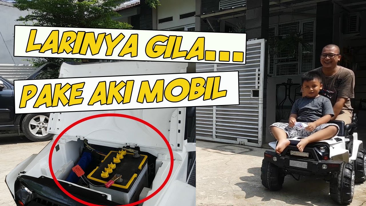 MOBIL MAINAN AKI PAKAI AKI MOBIL, LARINYA KAYA GIMANA NGACIR GAK