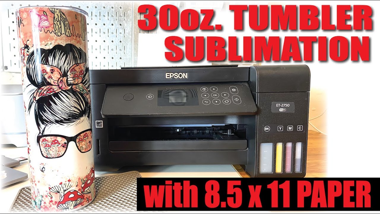 HOW TO SUBLIMATE 30oz TUMBLER WITHOUT WIDE FORMAT PRINTER | FULL WRAP | ALL OVER SUBLIMATION