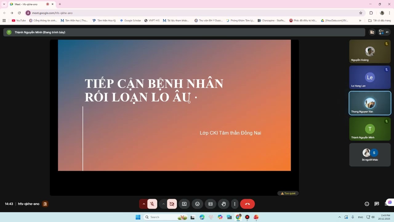 TIẾP CẬN CÁC RỐI LOẠN TÂM THẦN