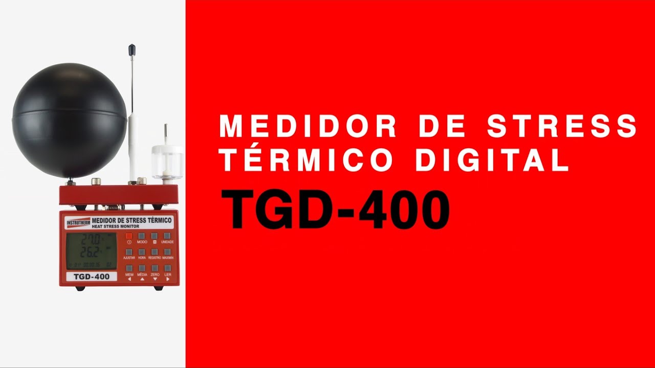 Como utilizar o Medidor de Stress Térmico Digital - TGD-400