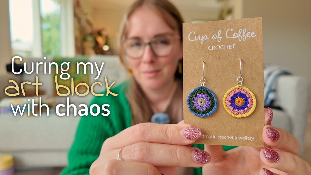 Randomising all elements of my crochet creations to fix my art block (crochet vlog)
