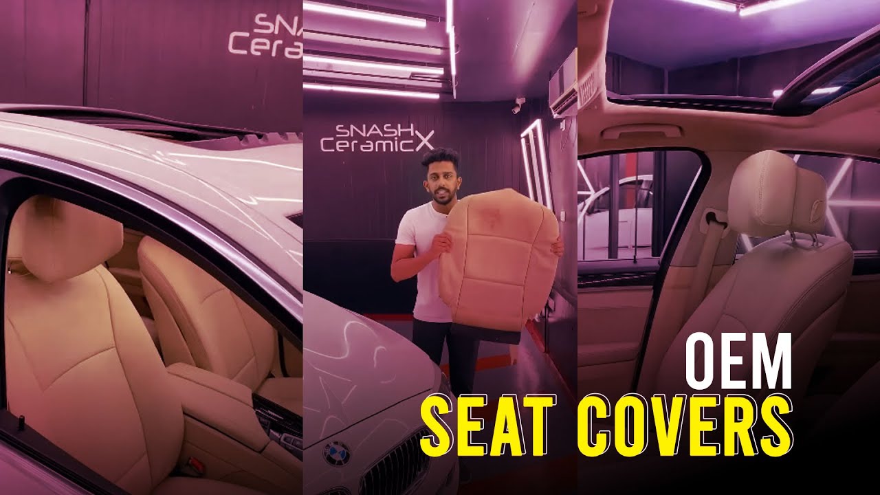 Taking luxury to a new level with Saddles OEM seat covers on this stunning BMW | SNASH Car Care