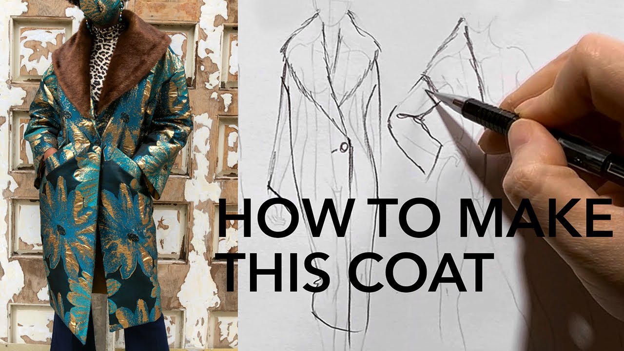 How To Sew A Luxury Cocoon Coat With Fur Collar (Collab w/ Daniela Tabois Part 2)