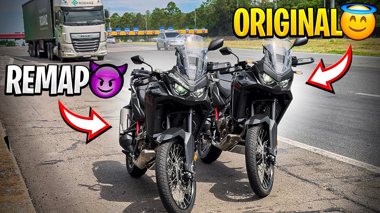 AFRICA TWIN REMAPEADA VS ORIGINAL | SERA QUE VALEU A PENA FAZER REMAP?!