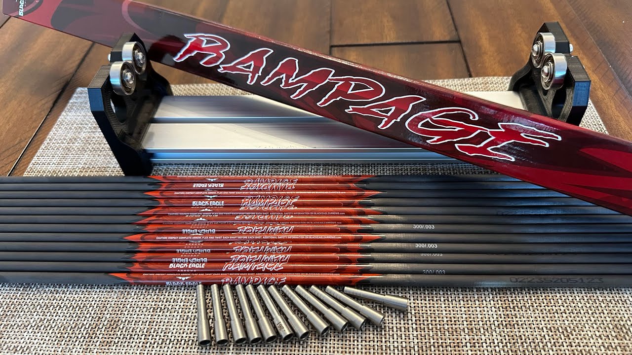 Black Eagle Rampage Arrowing Spin Testing #archery #hunting