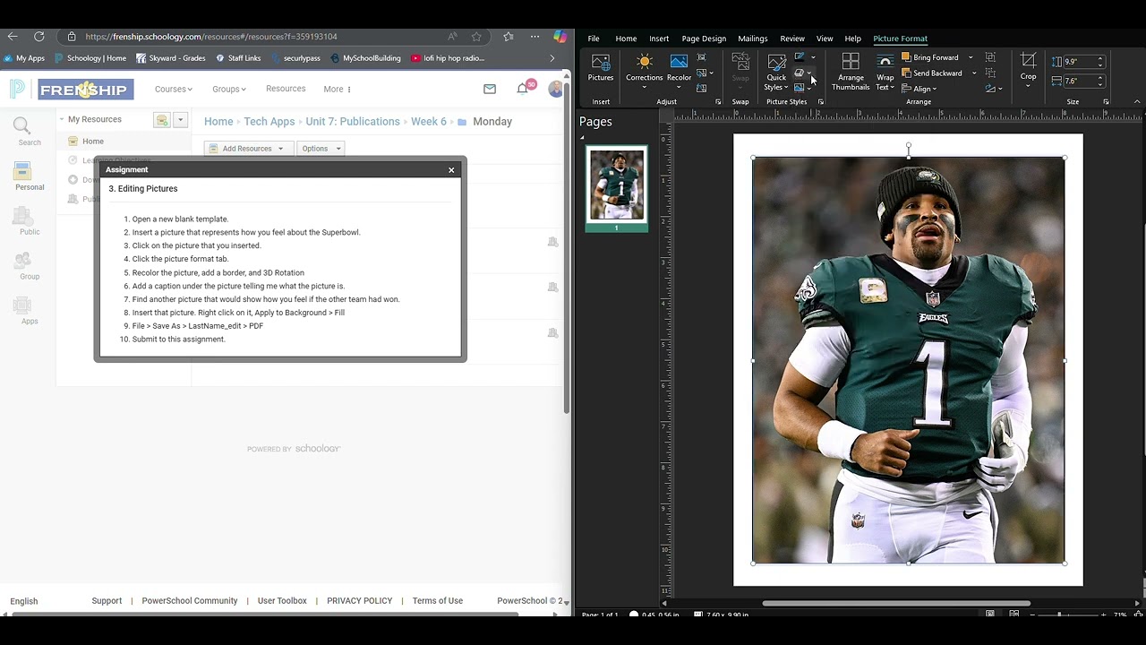 Editing Pictures in Publisher