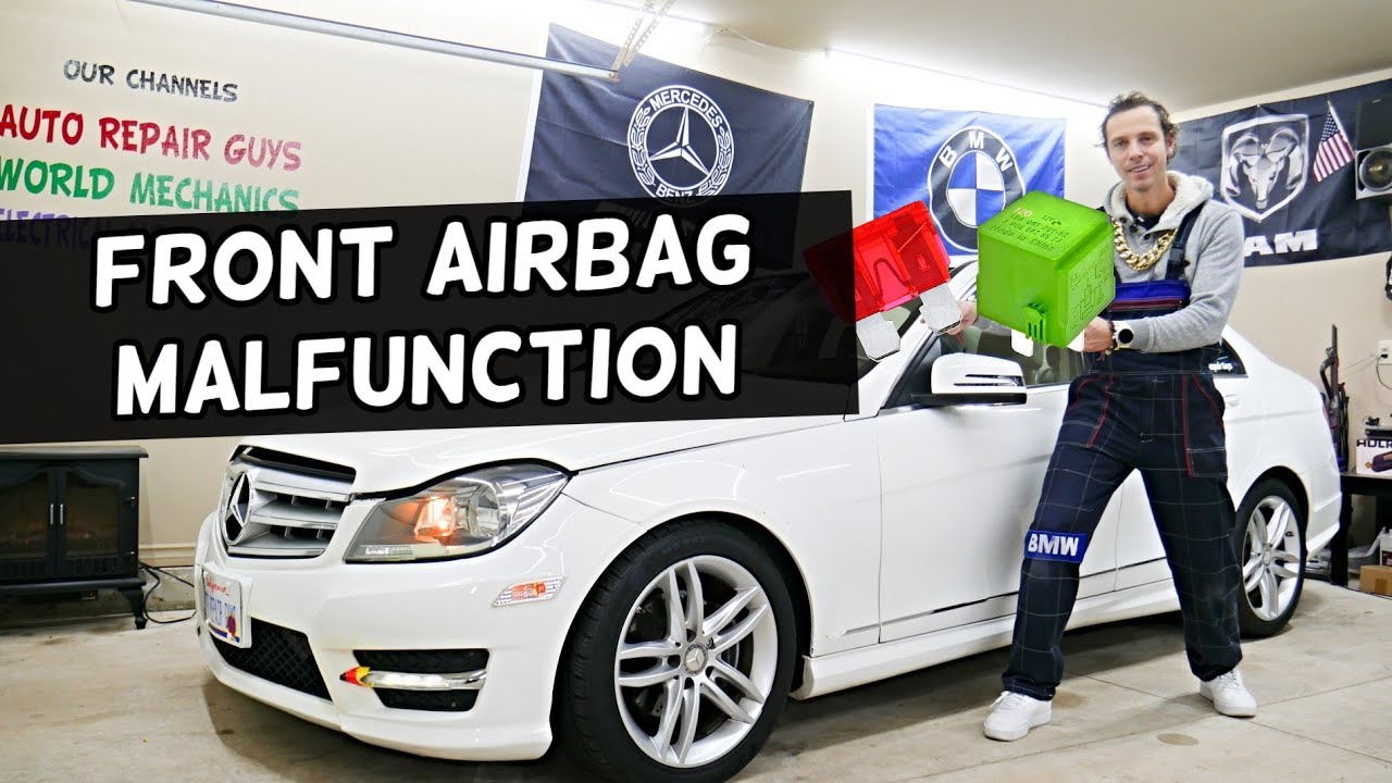 FRONT LEFT RIGHT AIRBAG MALFUNCTION MERCEDES W204 C250 C300 C180 C200 C220 C280 C320 C350 CDI BLUETE