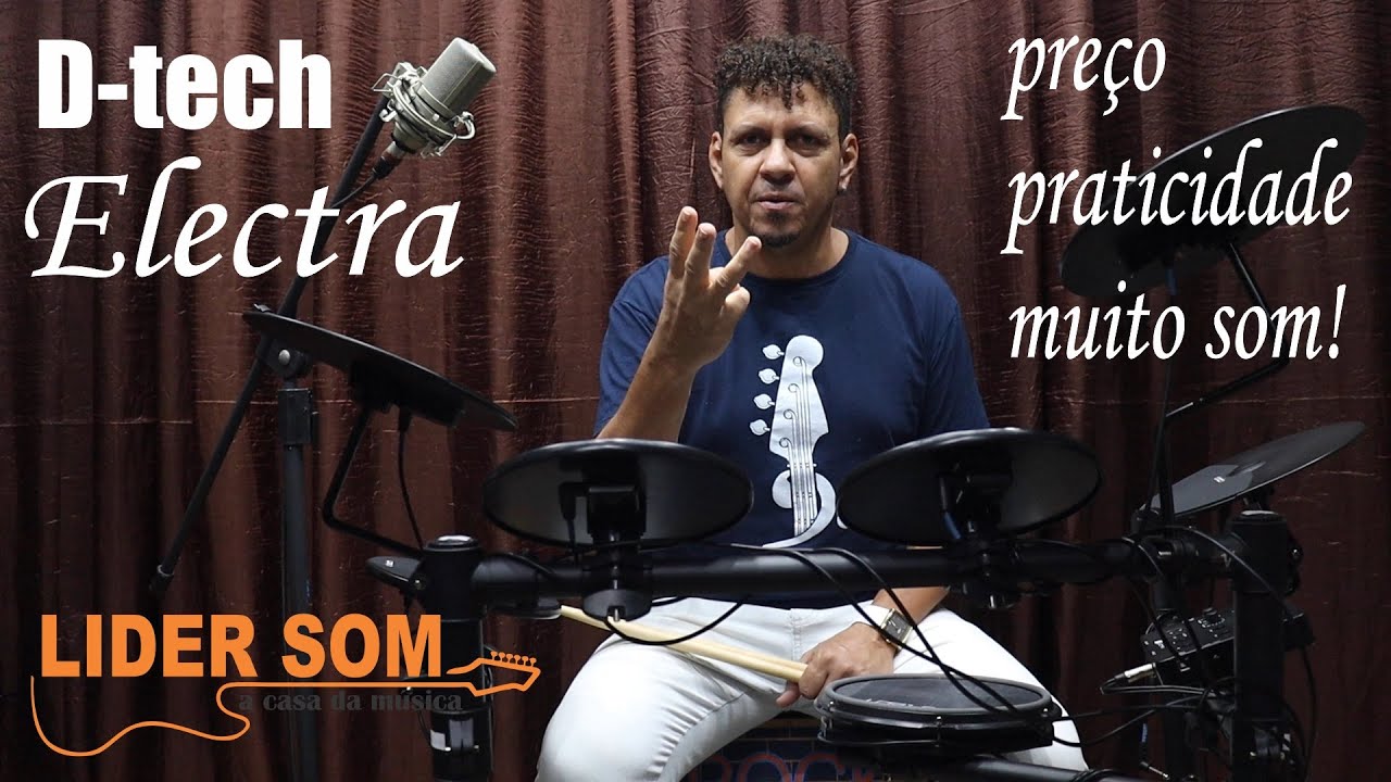Bateria D-tech Electra - preço, praticidade e muito som!