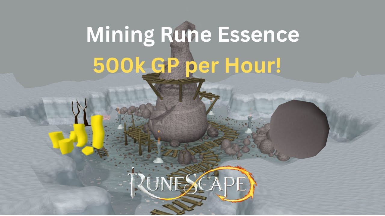 Runescape 3 500k+ GP Per Hour!  - Mining Rune Essence