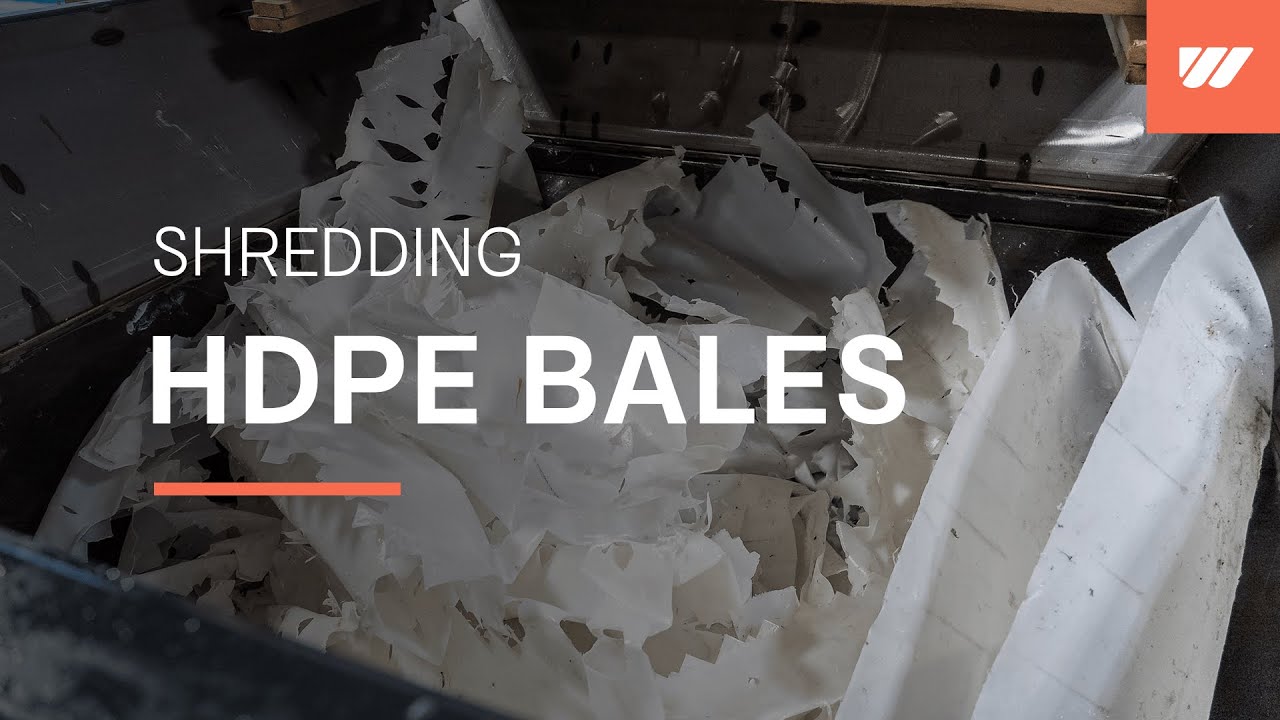 IBC container shredding with a WEIMA WLK 20 Super Jumbo
