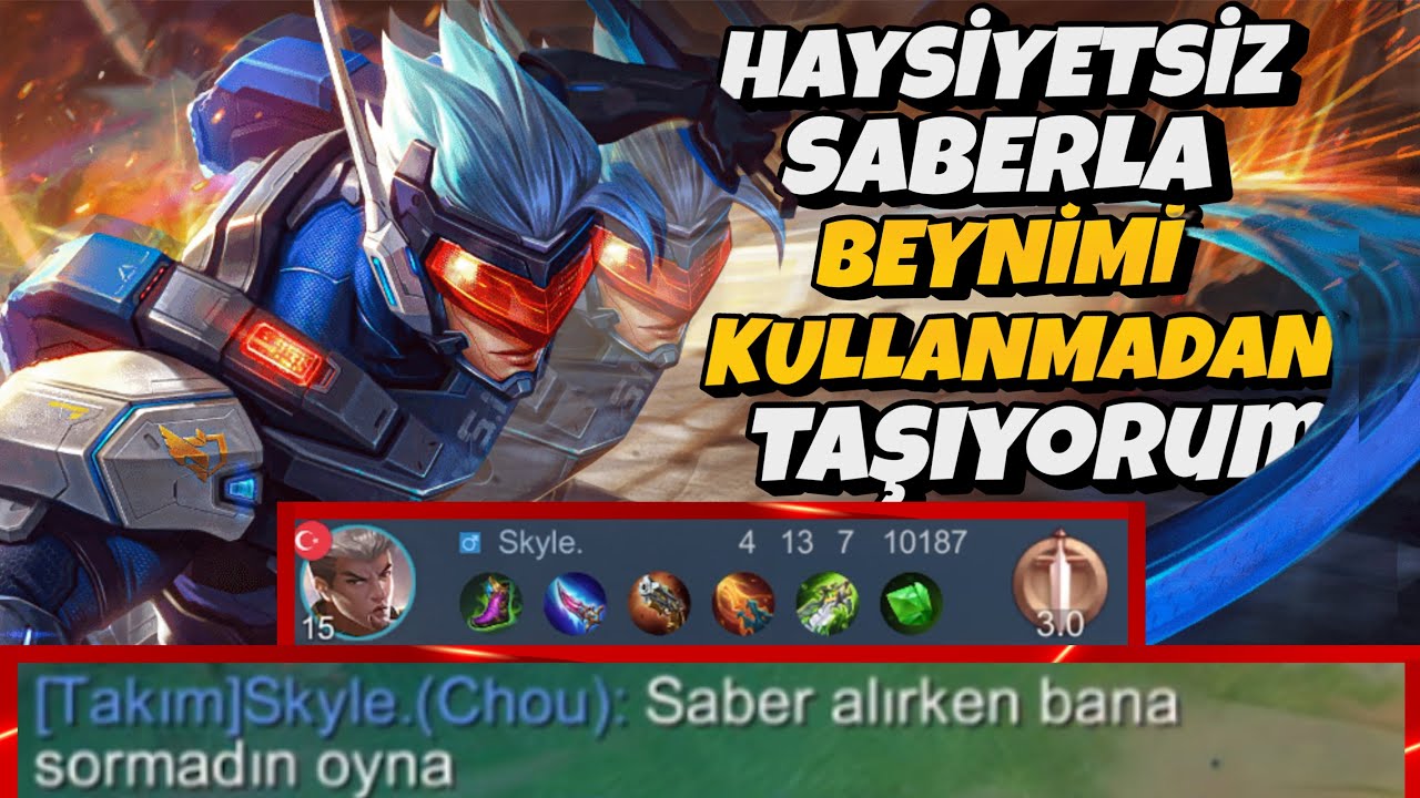 BEYNİMİ KULLANMADAN SABER OYNUYORUM / CHOU NE SLK ADAMSIN KNK