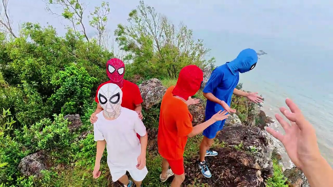 Bros 6 Spider-Man Meets Sonic Tapes Dancing On The Abandoned Mountain (Hide and Seek POV)