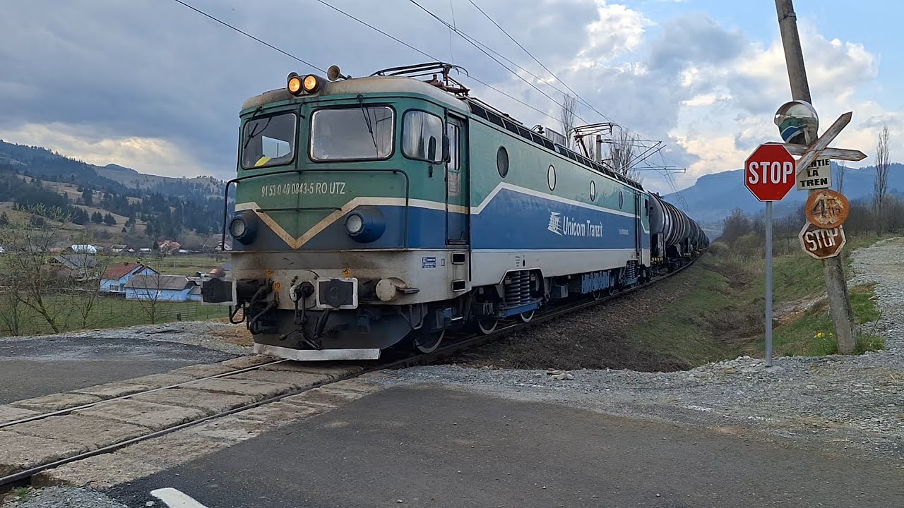 2 marfare UTZ și 3 trenuri de călători în Lunca Ilvei 05.04.2025