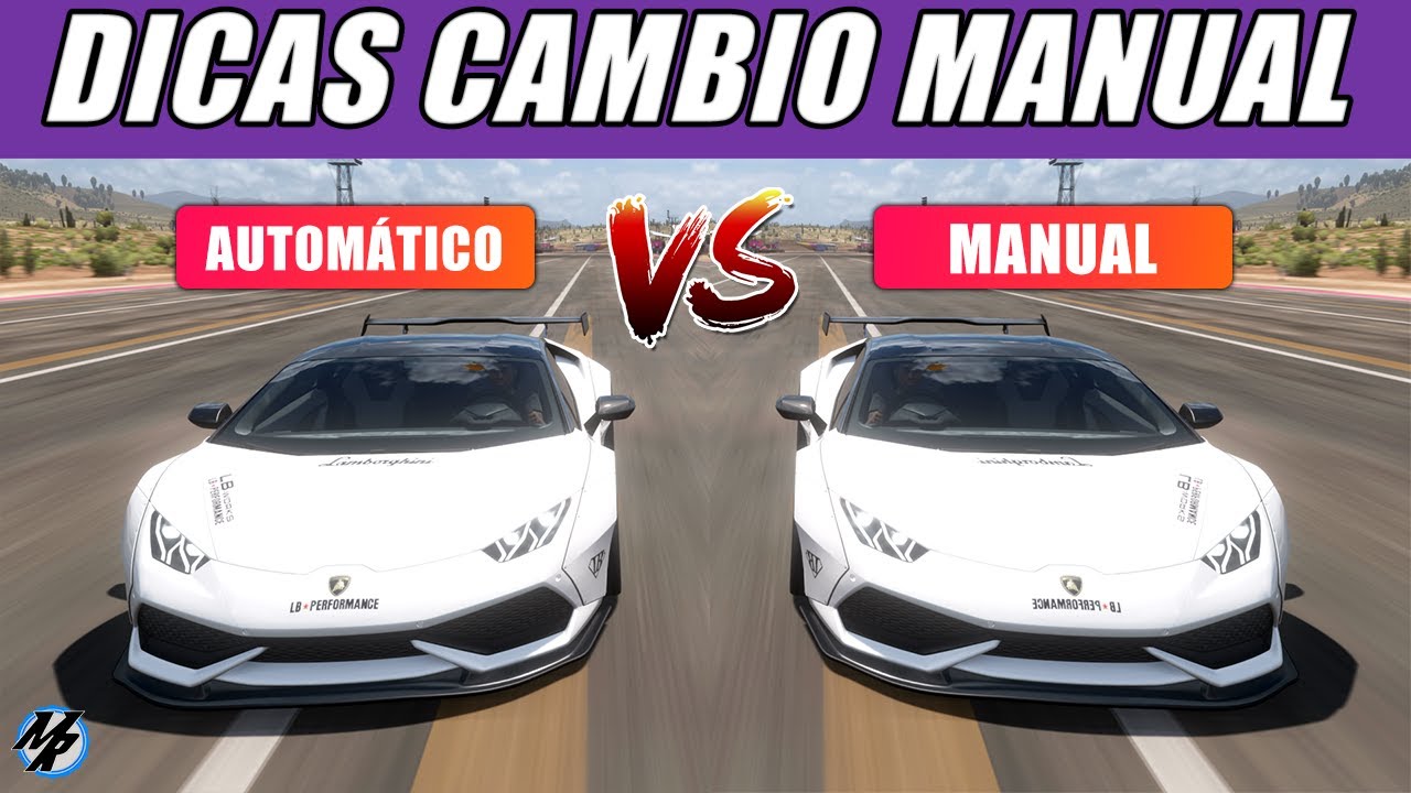 FORZA HORIZON 5 - COMO JOGAR COM CAMBIO MANUAL + AUTOMÁTICO VS MANUAL