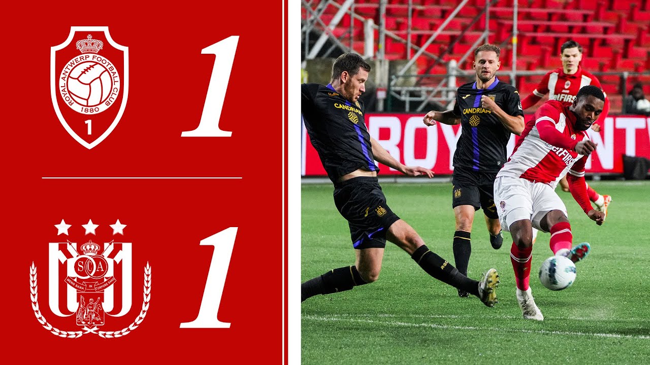 HIGHLIGHTS I ROYAL ANTWERP FC 1-1 RSC ANDERLECHT I #JPL speeldag 18 I 2023 - 2024