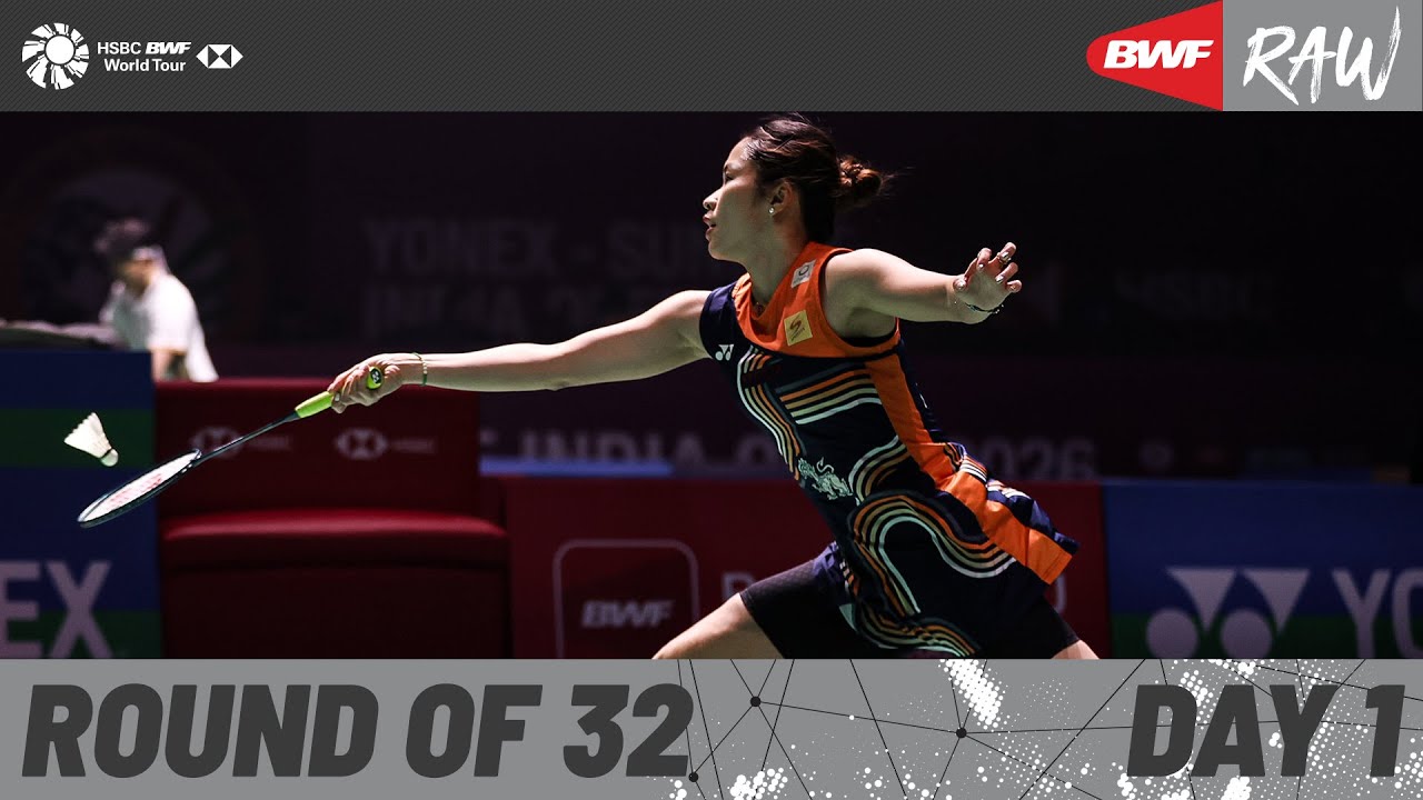 YONEX-SUNRISE India Open 2026 | Day 1 | Court 1 | Round of 32