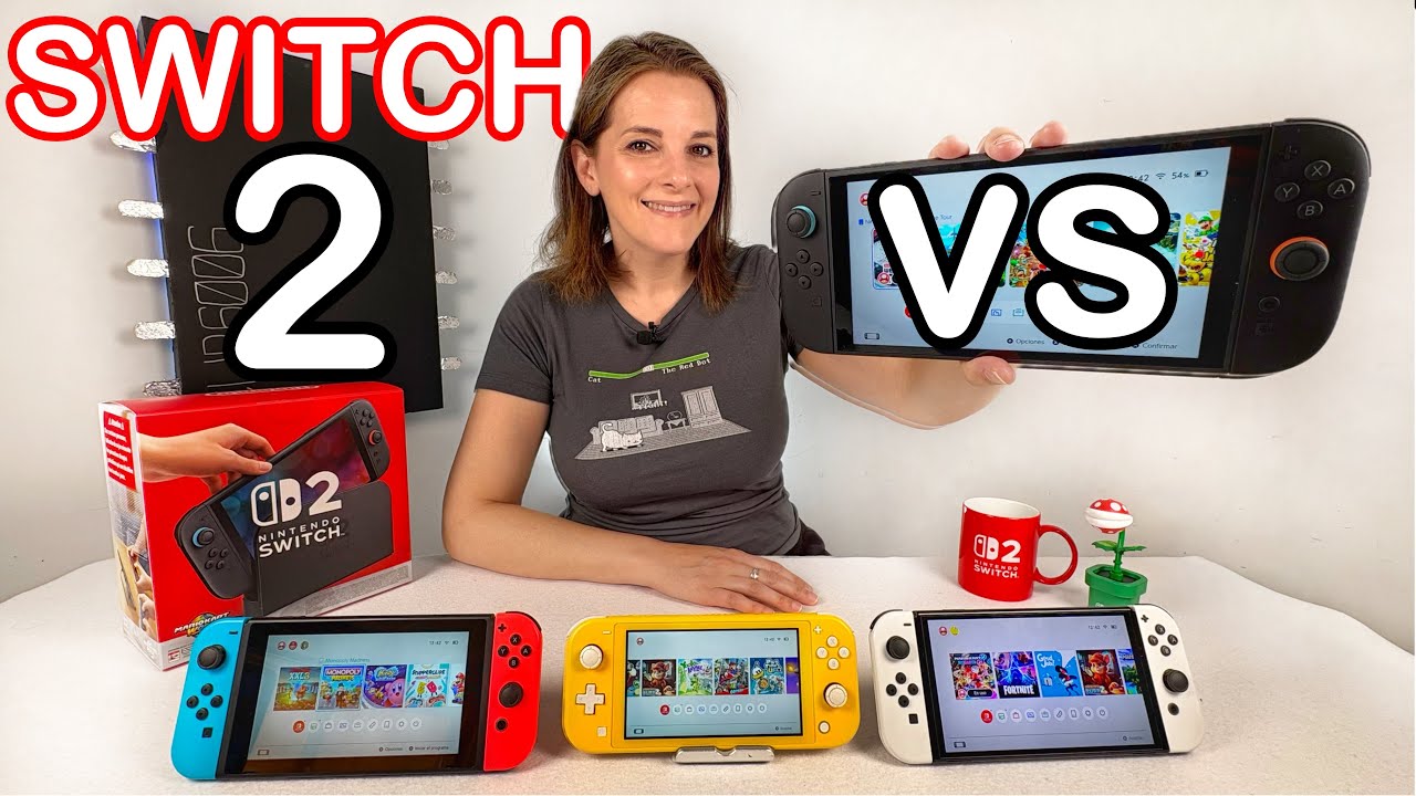 Nintendo Switch 2 vs Switch OLED vs Switch vs Switch Lite ¿CUÁL me COMPRO?