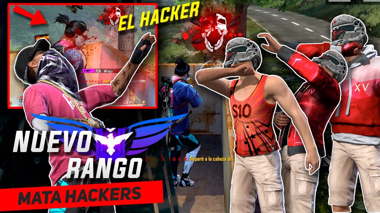 ESCUADRA HACKER ME RETA A MATARLOS EN CLASIFICATORIA!! // EL NUEVO RANGO EN FREE FIRE ¨MATA HACKERS¨