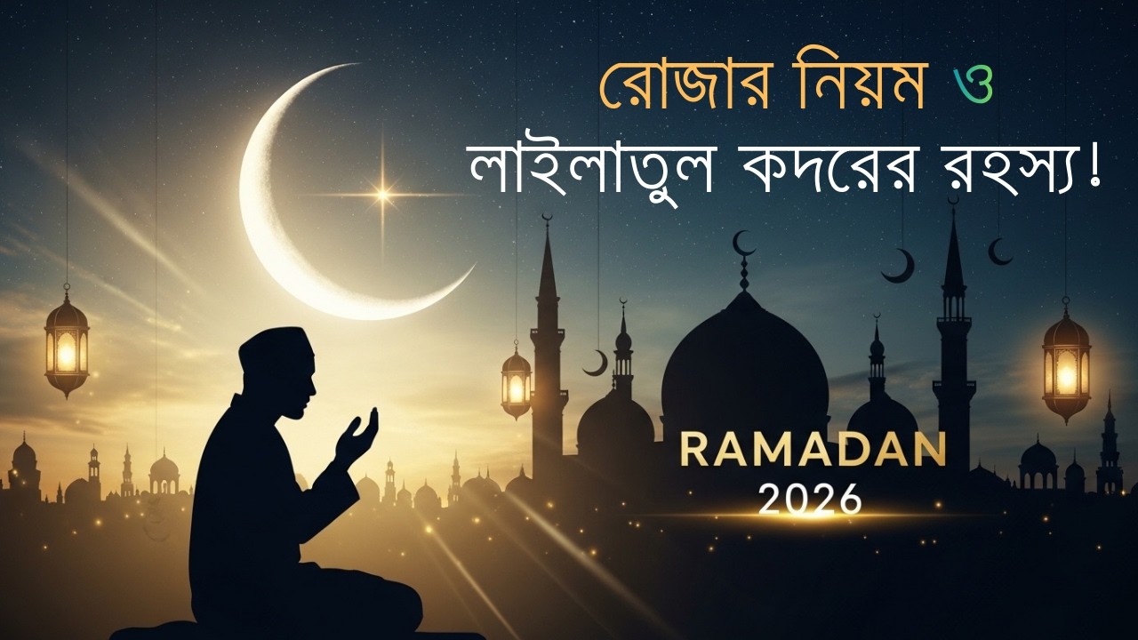 রমজান মাসের ফজিলত ও গুরুত্ব | রোজার সঠিক নিয়ম | লাইলাতুল কদর | Ramadan 2026