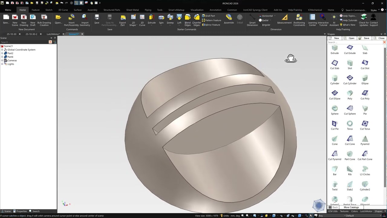 Практика моделирования IronCAD — Inventor Model 2