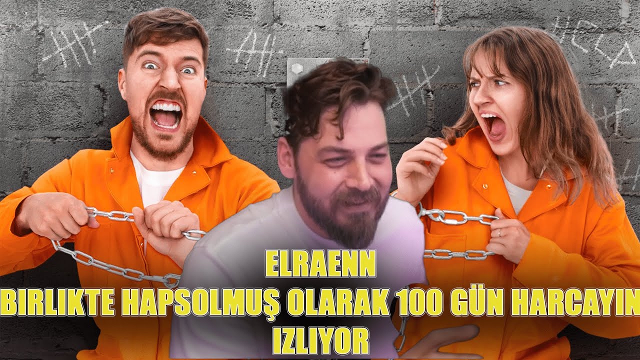 Elraenn - ''Birlikte hapsolmuş olarak 100 Gün Harcayın, 500.000 Dolar Kazanın'' İZLİYOR @MrBeast