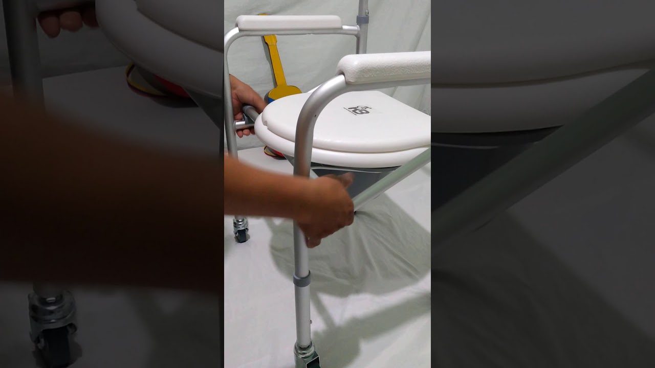 Silla sanitaria en aluminio plegable