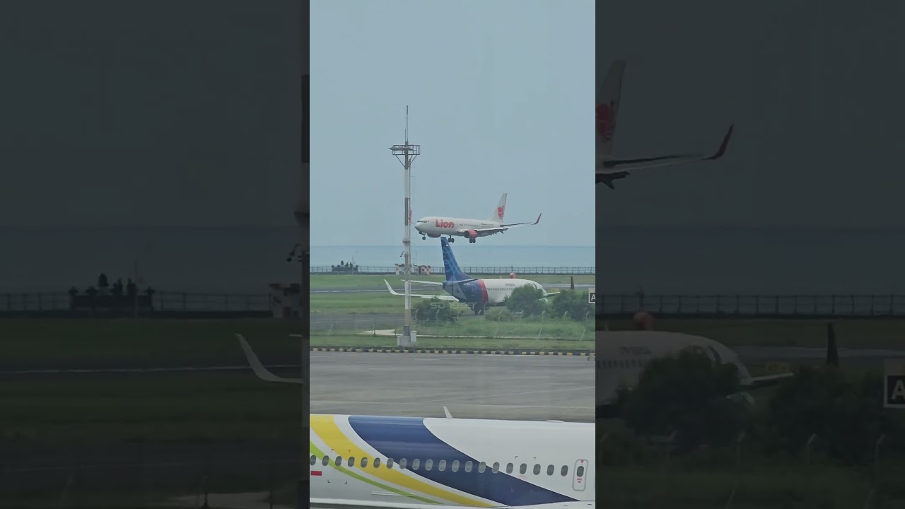 Lion Air Landing | Boeing 737 | #shorts #viral #avition #landing #spotting #lionair #tranding