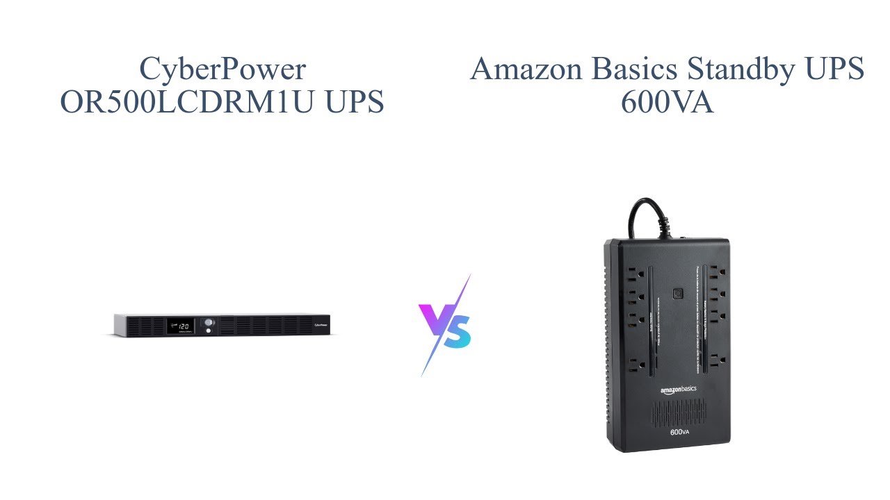 CyberPower OR500LCDRM1U vs Amazon Basics Standby UPS | Comparison 📦🔋