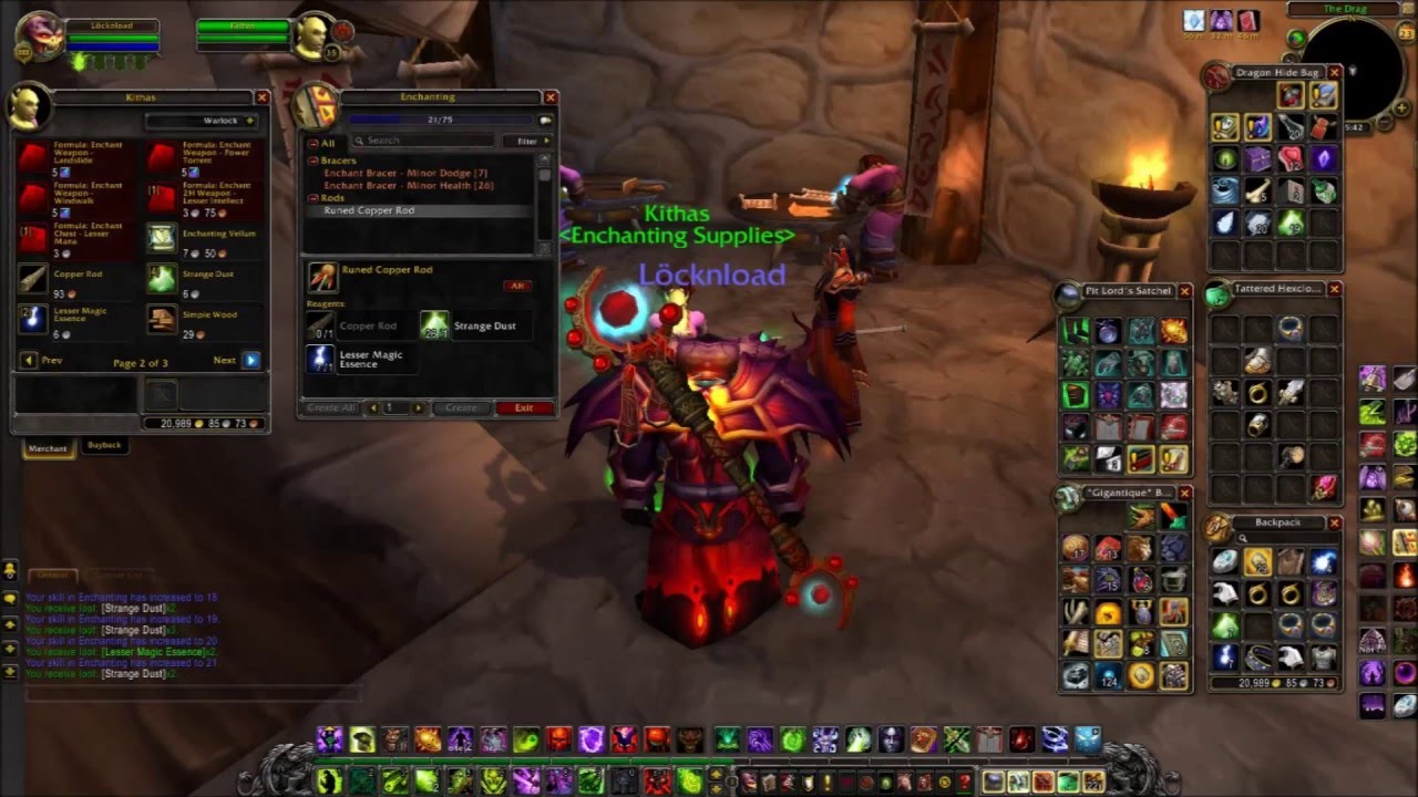 World of Warcraft Enchanting Leveling Guide: Part 1 Levels 1-50