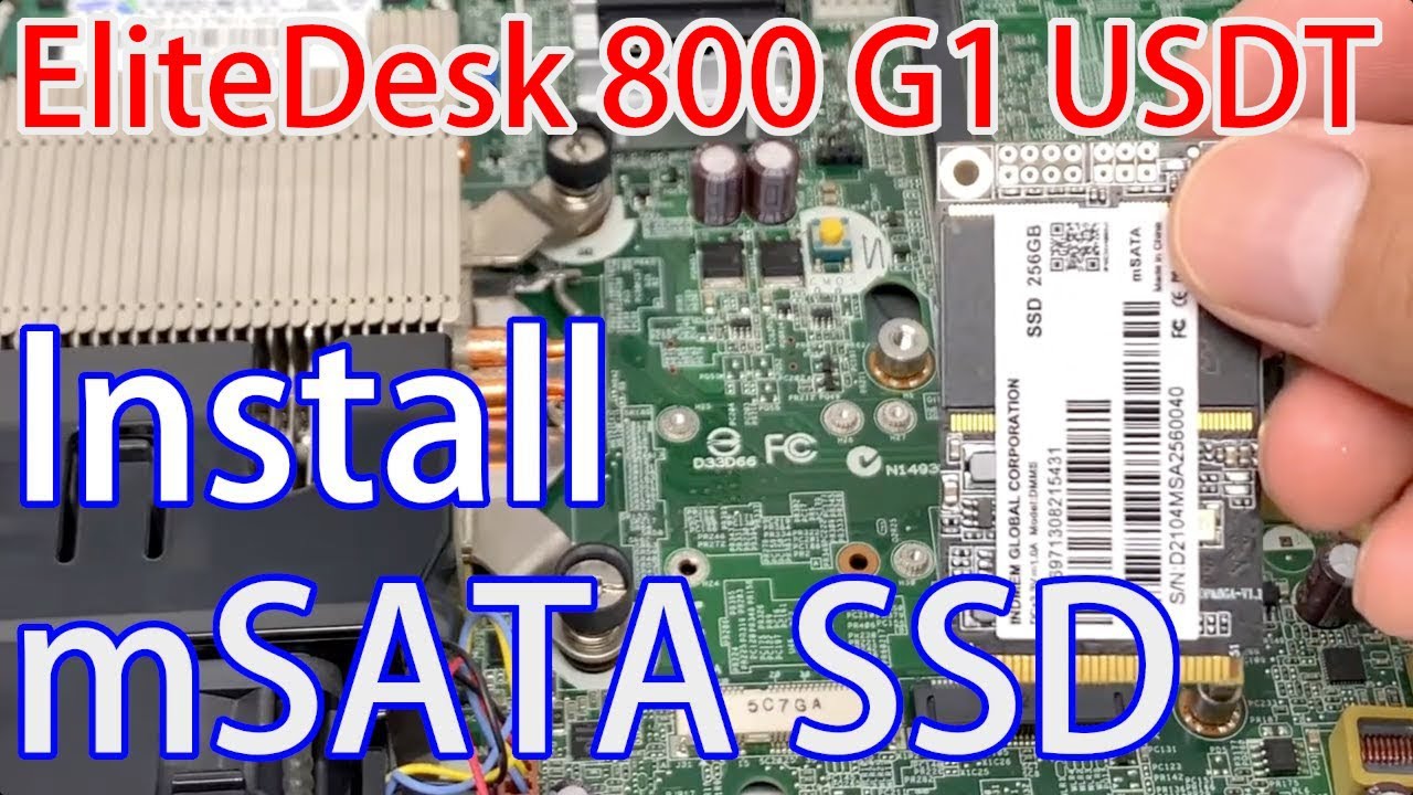 Добавить твердотельный накопитель mSATA в HP EliteDesk 800 G1 USDT